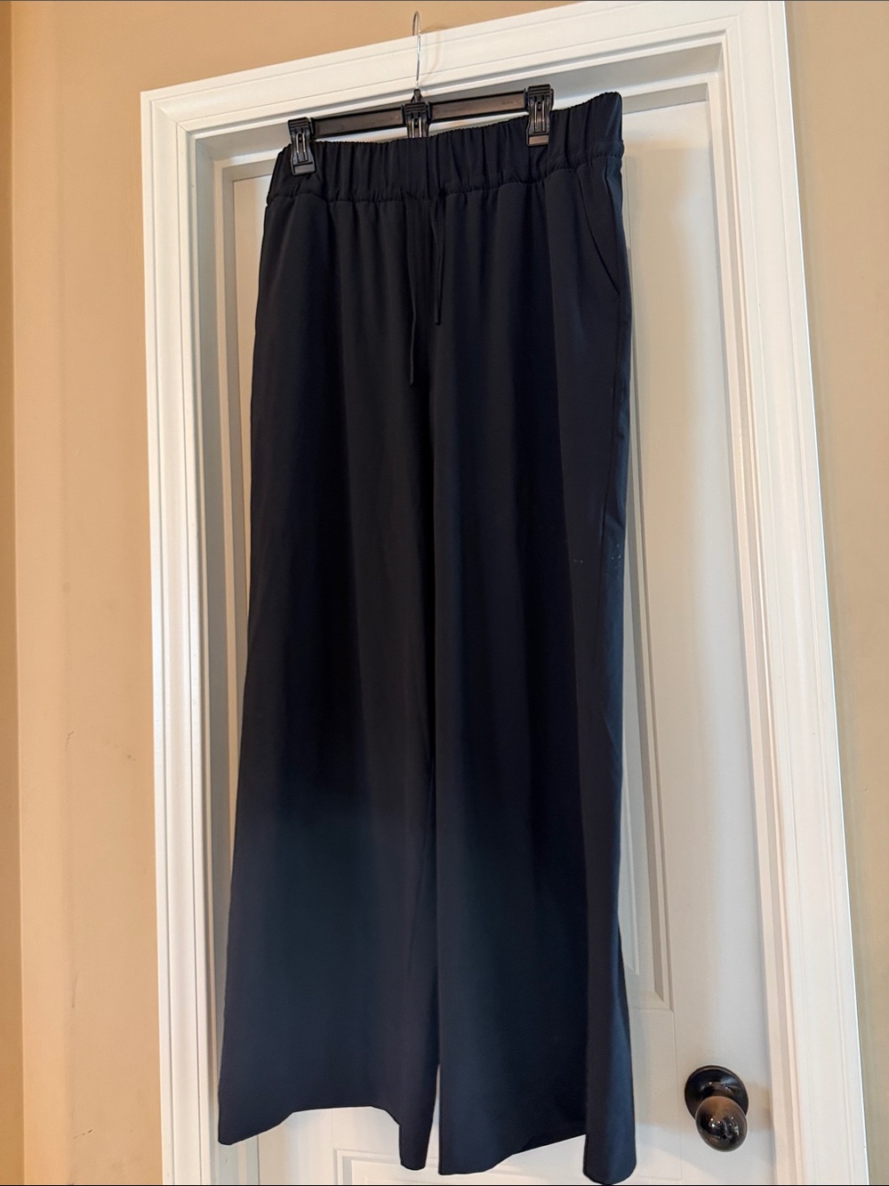 Wide Leg women All In Motion Black Pull-On Pants